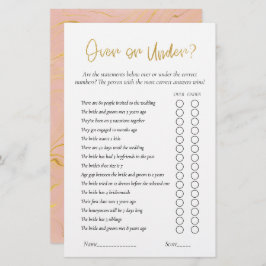 Jogo Glitter do Chá de panela Dourado Sobre ou Sob