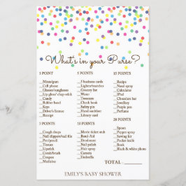 Jogo Impresso para Chá de Bebê com Granulado de Ar