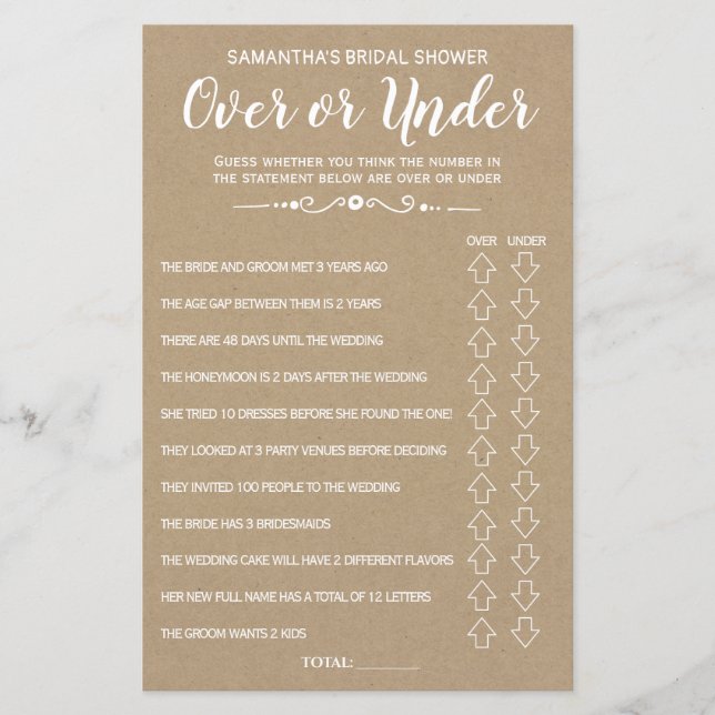 Jogo Inglês sob chá de panela espanhol (Frente)