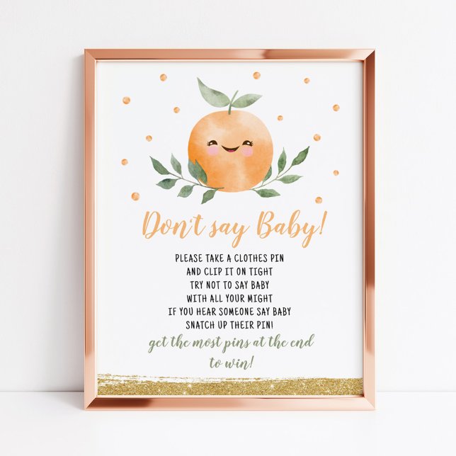 Jogo Laranja Little Cutie Não Diga Bebê (Criador carregado)