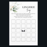 Jogo Lingerie Greenery Bingo chá de panela<br><div class="desc">Jogo Lingerie Greenery Bingo chá de panela</div>