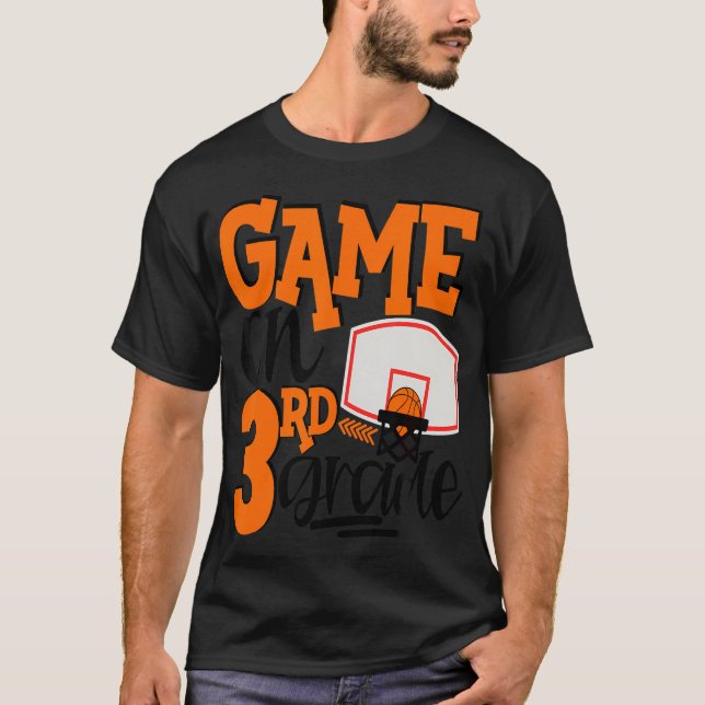 Jogo Na Camisa Da Escola De Basquete Da 3ª Série (Frente)