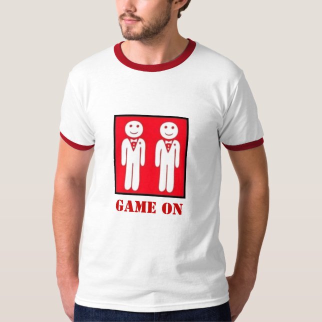 Jogo na camisa masculina, JOGO SOBRE (Frente)