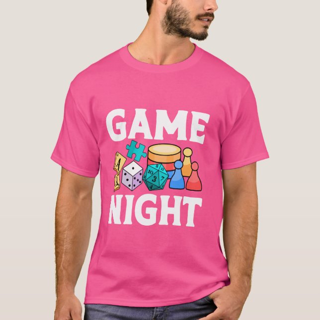 Jogo Noite Camisa Boardgames Lover Funny Boardgami (Frente)
