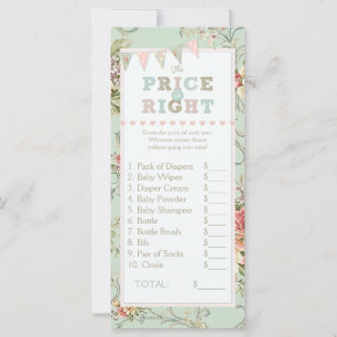 Jogo para Chá de Bebê Shabby Rustic Chic Preço Cer