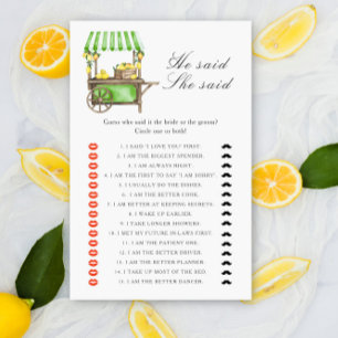 Jogo para chá de noiva Citrus lemon - He said she 