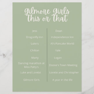 jogo partido gilmore girls este ou aquele