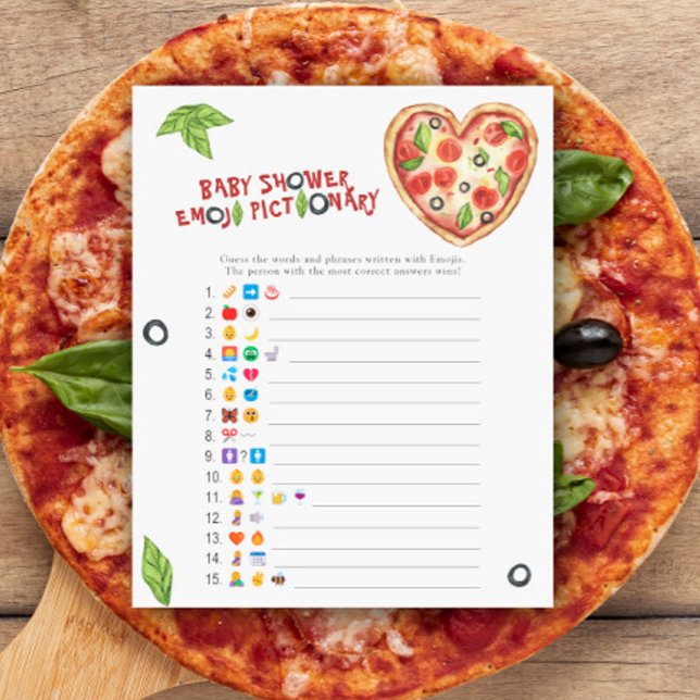 Jogo pictionary chá de fraldas de pizza (Criador carregado)