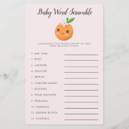 Jogo Pink Little Cutie Baby Word Scramble