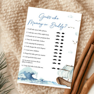 Jogo Quem é Mamãe ou Papai de Barco Náutico