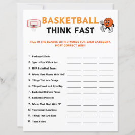 Jogo Rápido de Pensamento de Basquete