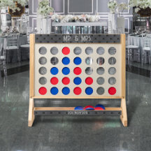 Jogo Rápido Quatro Casamento Preto Debruado