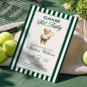 JOGO, SETE, BEBÊ Convite de Chuvinha de Bebê de Tê