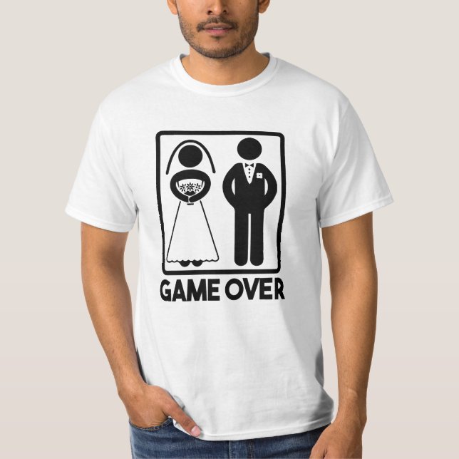 Jogo sobre a camisa de casamento do Groom (Frente)