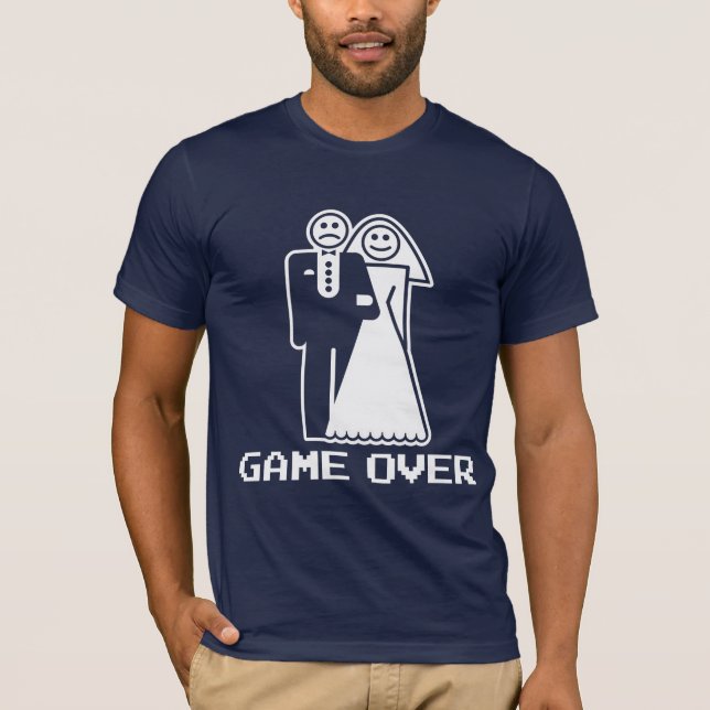 Jogo sobre o jogo do casamento sobre a camiseta (Frente)