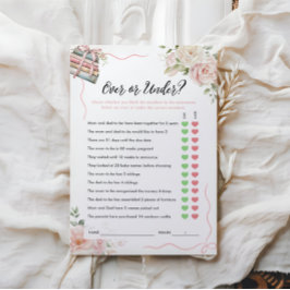 Jogo Sobre ou Sob Chá de fraldas