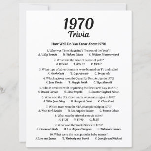 Jogo Trivia 1970