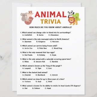 Jogo Trivia Animal