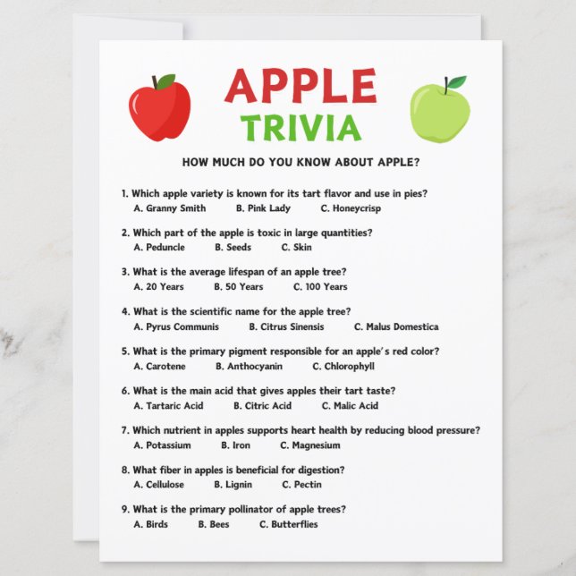 Jogo Trivia da Apple (Frente)