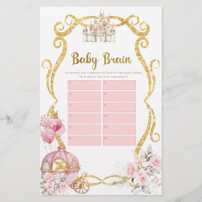Jogos Cerebrais para Bebês da Princesa Rosa Carrua (Frente)