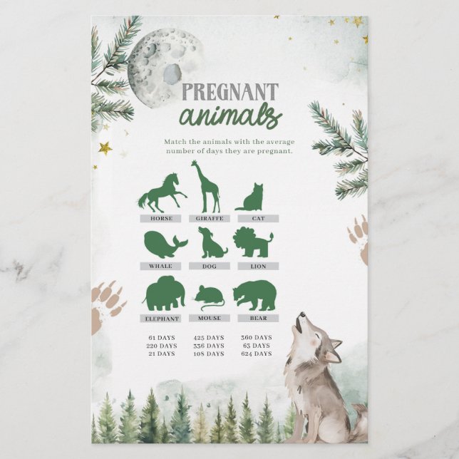 Jogos de Animais Grávidos Lobo da Floresta (Frente)