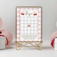 Jogos de chá de bebê de dupla face Cherry Sweet