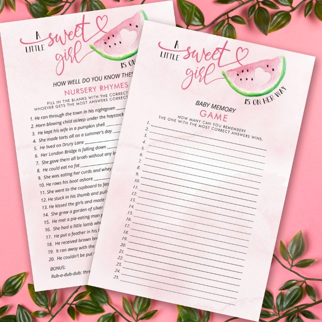 Jogos de Chá de fraldas Duplos Lados da Melancia D (Criador carregado)