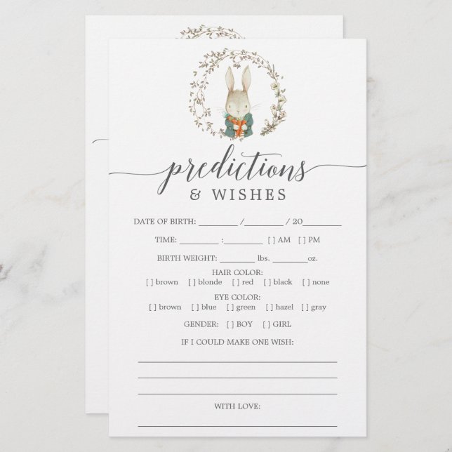 Jogos de Chá de fraldas em duplo lado botânico da  (Frente/Verso)