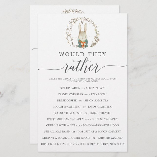 Jogos de Chá de fraldas em duplo lado botânico da  (Frente/Verso)