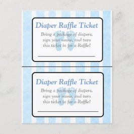 Jogos de chá de fraldas em formato azul