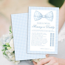 Jogos de chá de fraldas gingham para arco de mamãe