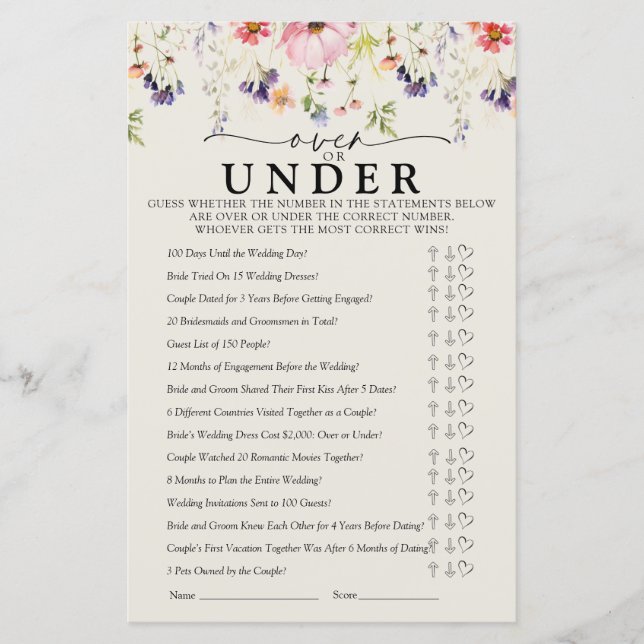 Jogos de Chá de panela de flor selvagem (Frente)