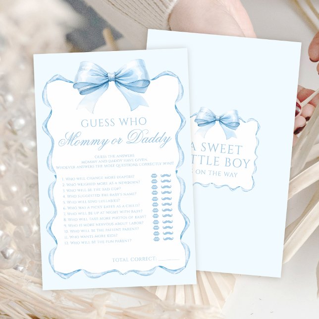 Jogos de chá para bebês Pai de fita azul (Criador carregado)