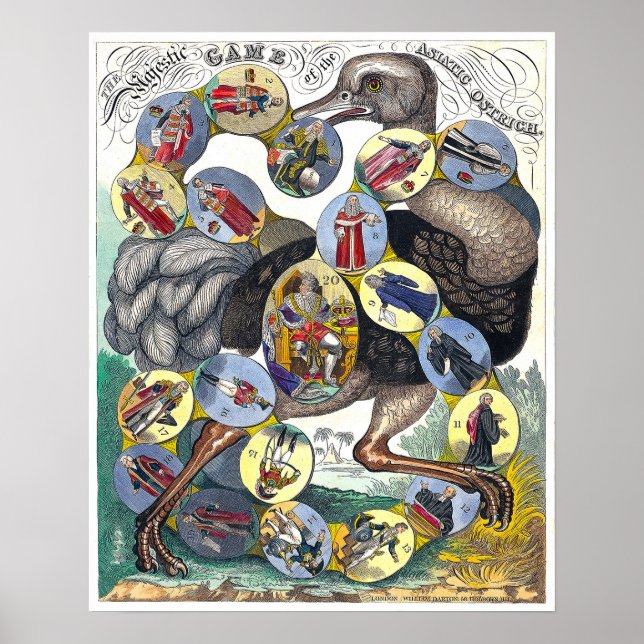 Jogos de Conselho Vintage - Art Impressão (Frente)