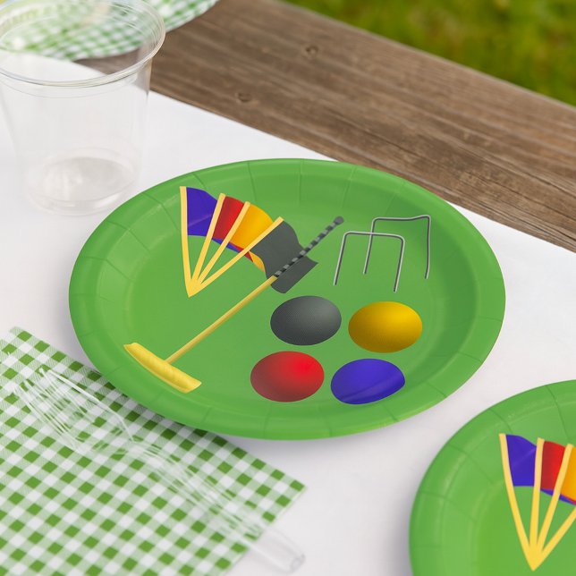 Jogos De Croquet Pratos De Papel (Criador carregado)