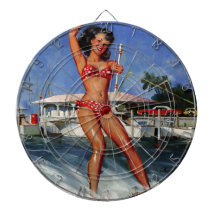 Vintage Retro Water Ski pinça