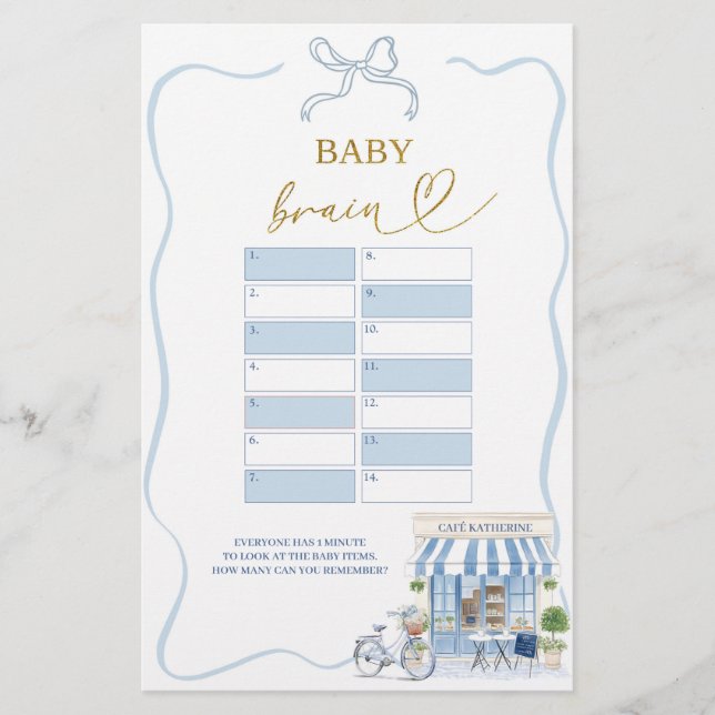 Jogos do Cérebro do Café Parisiense Coquette (Frente)