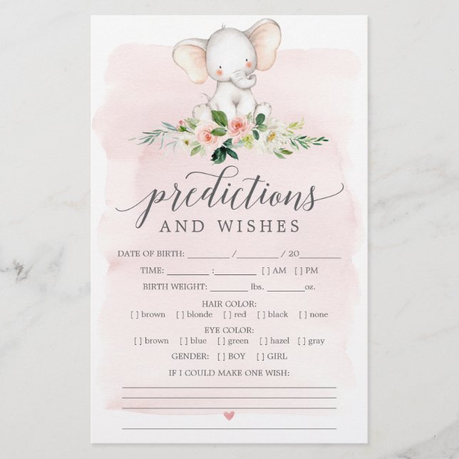 Jogos do Chá de fraldas frente e verso com elefant (Frente)