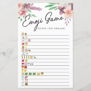 Jogos do chá de panela Adivinhem o Jogo Emoji Flor
