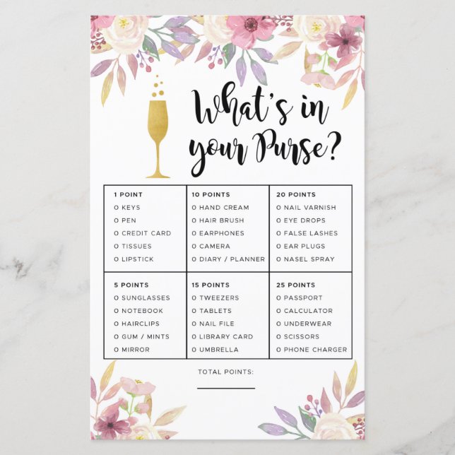 Jogos do chá de panela O que há no seu champanhe d (Frente)