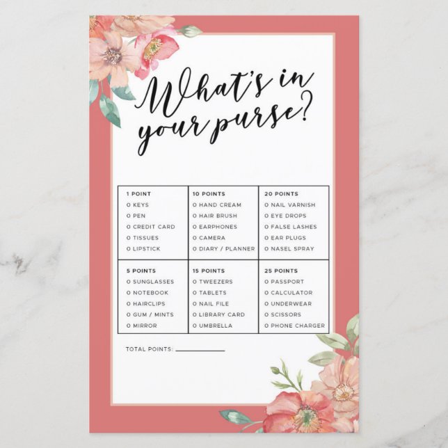 Jogos do chá de panela O que há no seu jogo de bol (Frente)