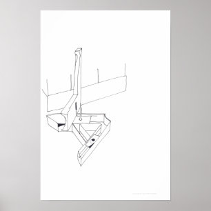 Jogos do Edifício com um Poster de desenho monográ