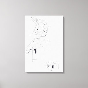 Jogos do edifício K Monograma Desenho 19 Canvas