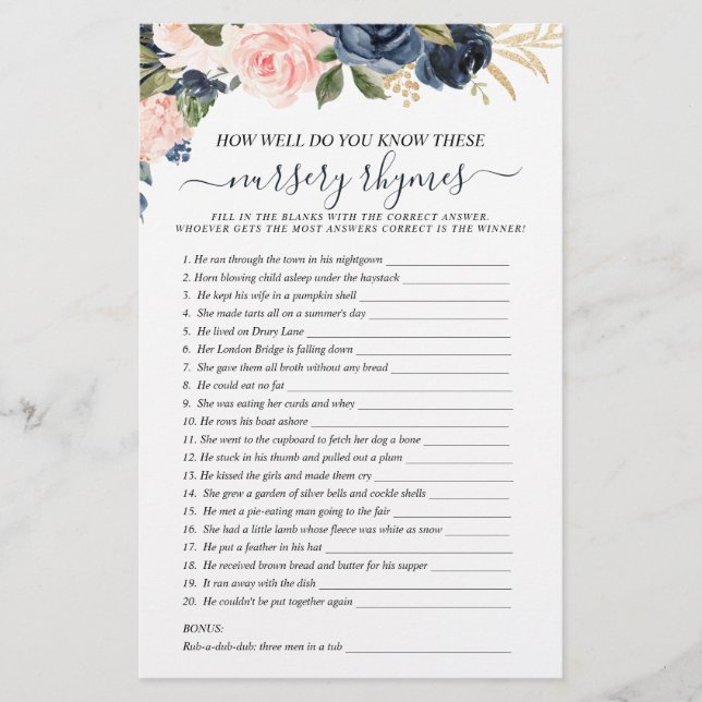 Jogos Florais em cascata com Marinho Rosa Duplo (Frente)