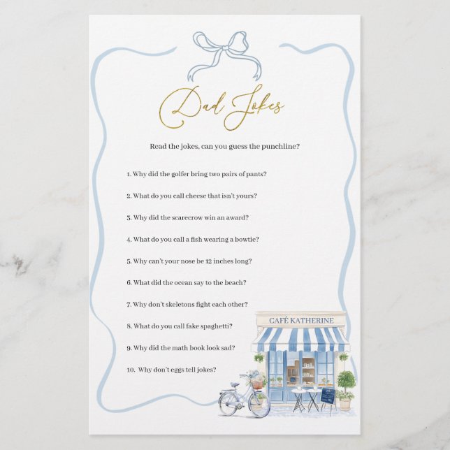 Jogos Piadas de Pai da Coquette Parisiense (Frente)