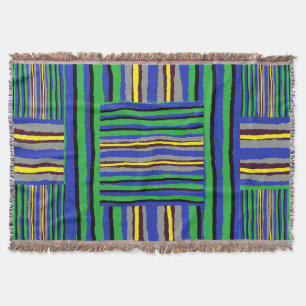 Jogue as faixas do Kente em forma de cobertor