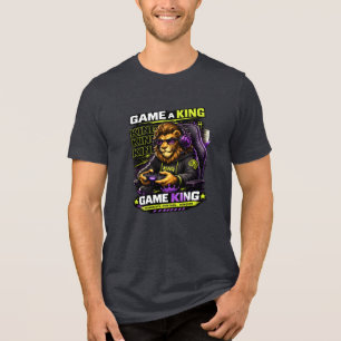 Jogue Como um Rei – Camiseta Lion Gamer Gaming