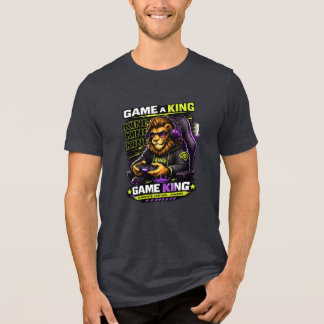 Jogue Como um Rei – Camiseta Lion Gamer Gaming
