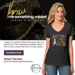 "Jogue-me Algo, Senhor" Camiseta de Mardi Gras