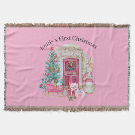 Jogue o cobertor - primeiro presente de natal pers